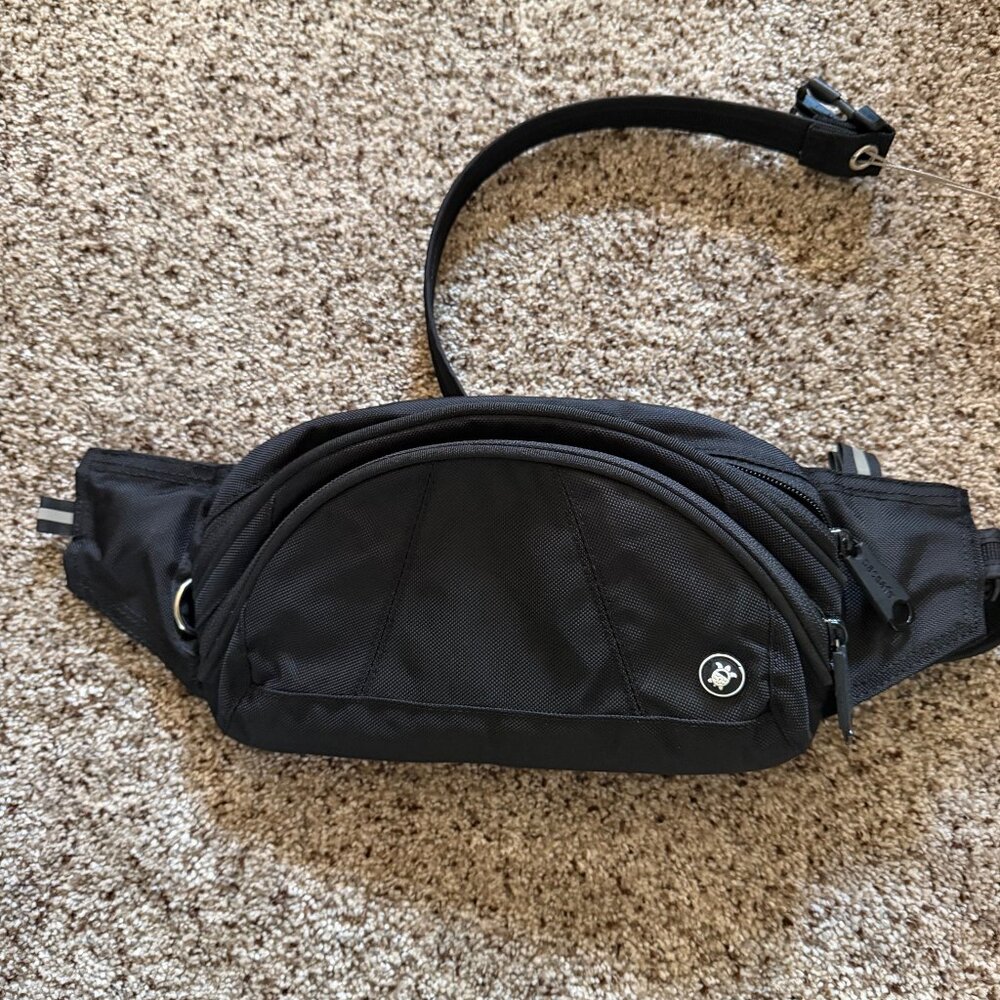 Pacsafe Anti-Theft Hip Pack Travel Fanny Bag Black